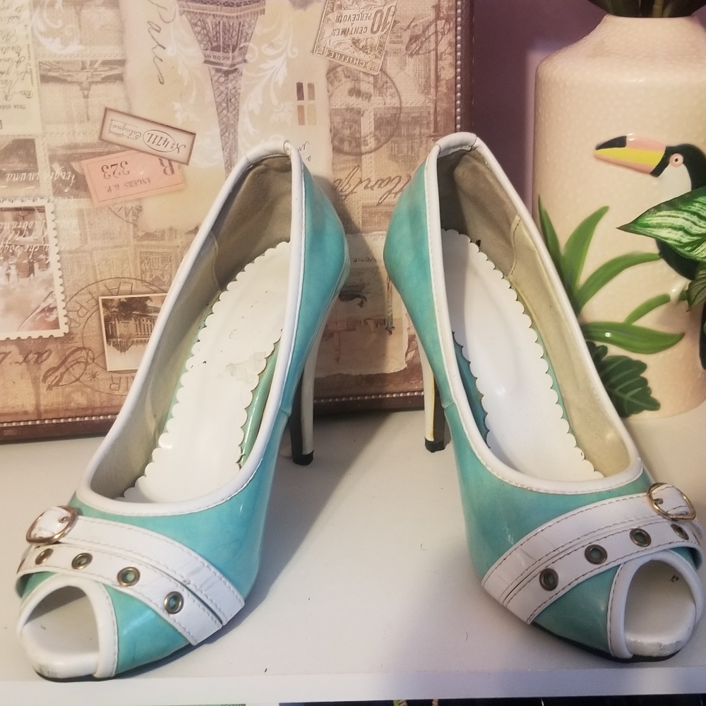 Vintage Mint heels